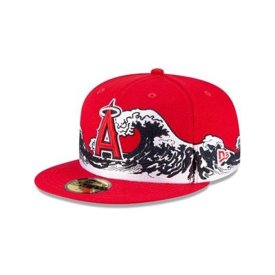 Los Angeles Angels Gorra | New Era MLB Wave 59fifty Fitted Cap Mexico - Rojos
